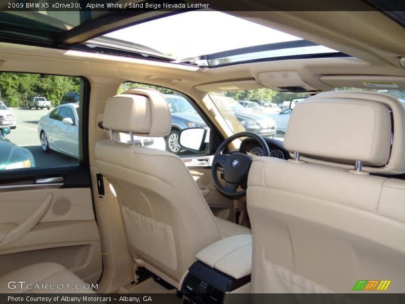 Alpine White / Sand Beige Nevada Leather 2009 BMW X5 xDrive30i