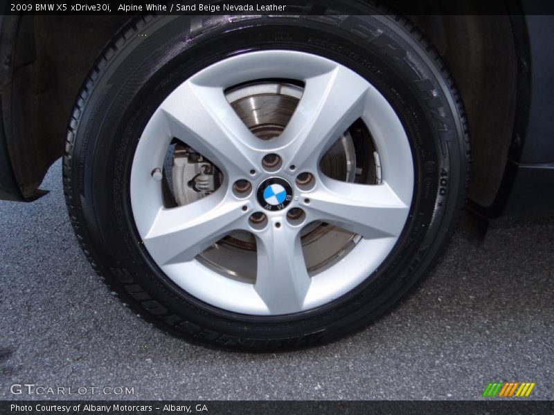 Alpine White / Sand Beige Nevada Leather 2009 BMW X5 xDrive30i