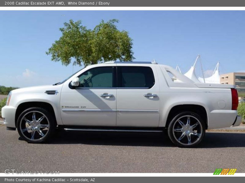 White Diamond / Ebony 2008 Cadillac Escalade EXT AWD