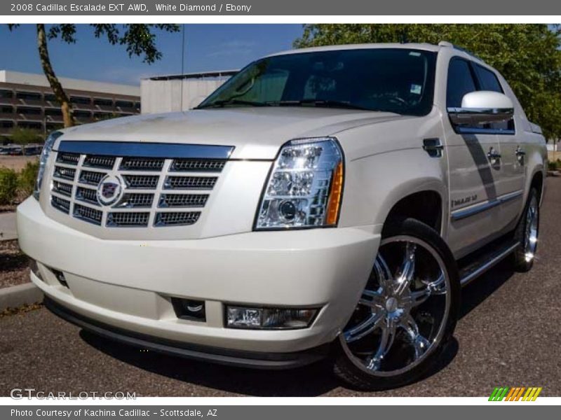 White Diamond / Ebony 2008 Cadillac Escalade EXT AWD