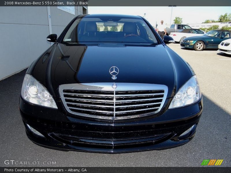 Black / Black 2008 Mercedes-Benz S 550 Sedan