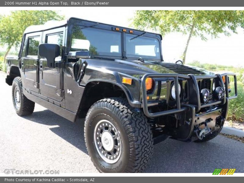 Black / Ebony/Pewter 2006 Hummer H1 Alpha Open Top