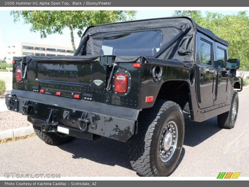 Black / Ebony/Pewter 2006 Hummer H1 Alpha Open Top