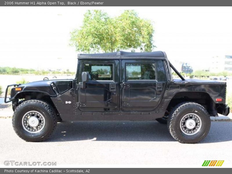 Black / Ebony/Pewter 2006 Hummer H1 Alpha Open Top