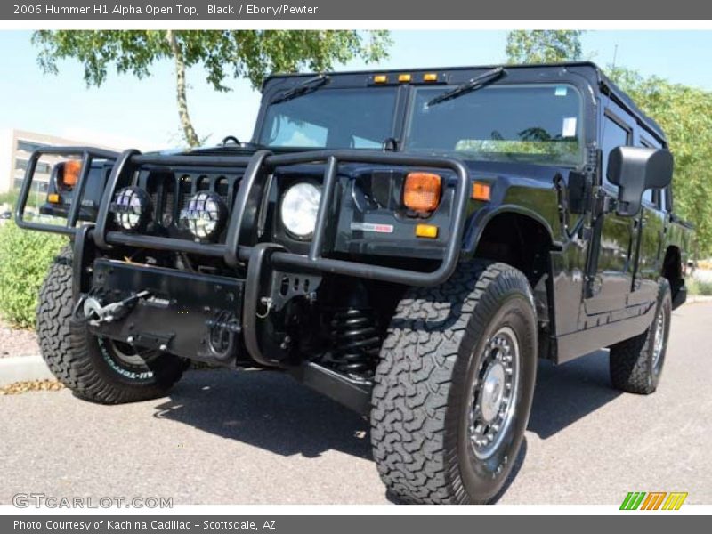 Black / Ebony/Pewter 2006 Hummer H1 Alpha Open Top