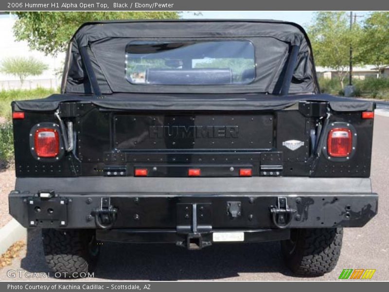 Rear View - 2006 Hummer H1 Alpha Open Top