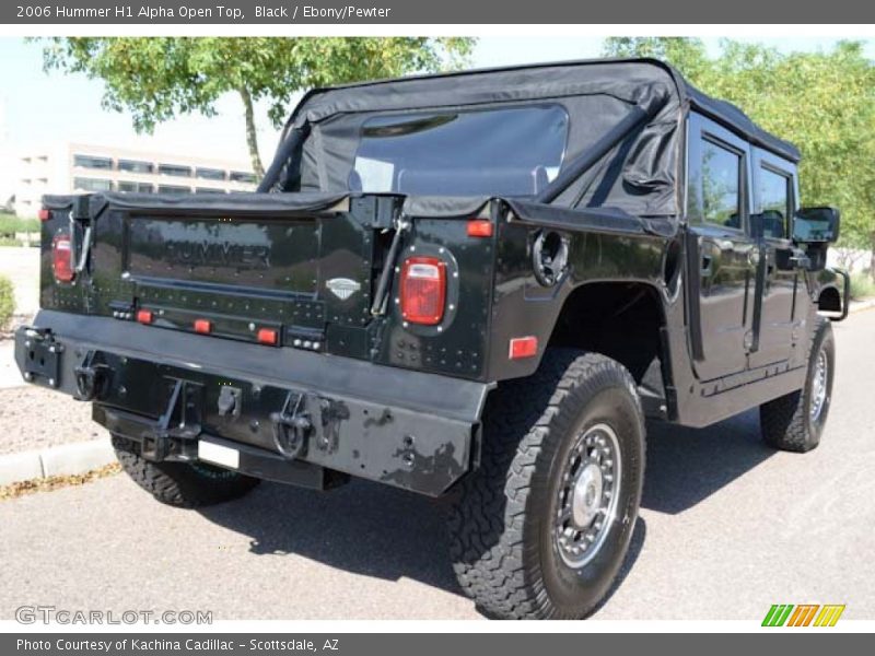 Black / Ebony/Pewter 2006 Hummer H1 Alpha Open Top