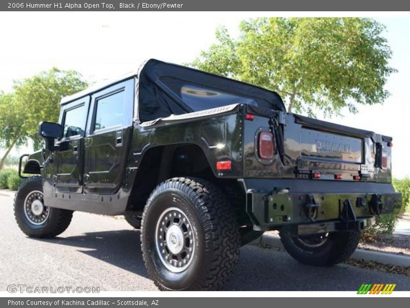 Black / Ebony/Pewter 2006 Hummer H1 Alpha Open Top