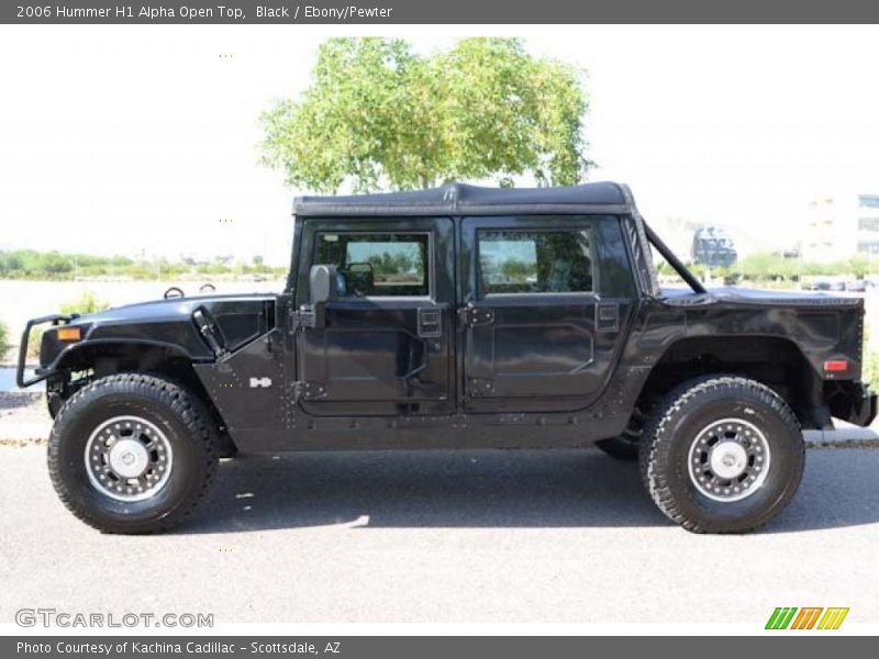 Black / Ebony/Pewter 2006 Hummer H1 Alpha Open Top