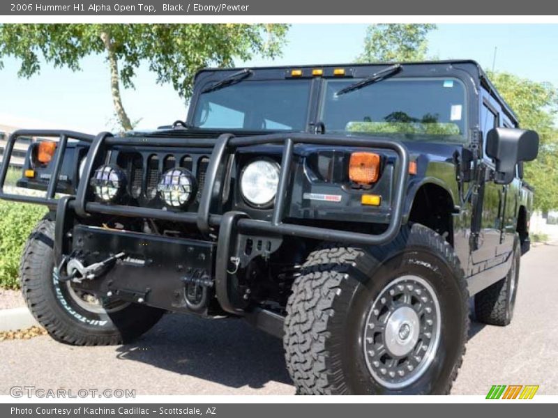 Black / Ebony/Pewter 2006 Hummer H1 Alpha Open Top