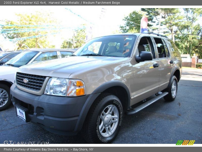 Harvest Gold Metallic / Medium Parchment Beige 2003 Ford Explorer XLS 4x4