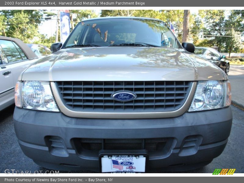 Harvest Gold Metallic / Medium Parchment Beige 2003 Ford Explorer XLS 4x4