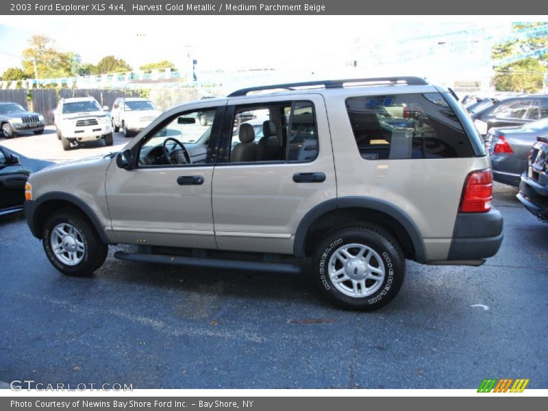 Harvest Gold Metallic / Medium Parchment Beige 2003 Ford Explorer XLS 4x4