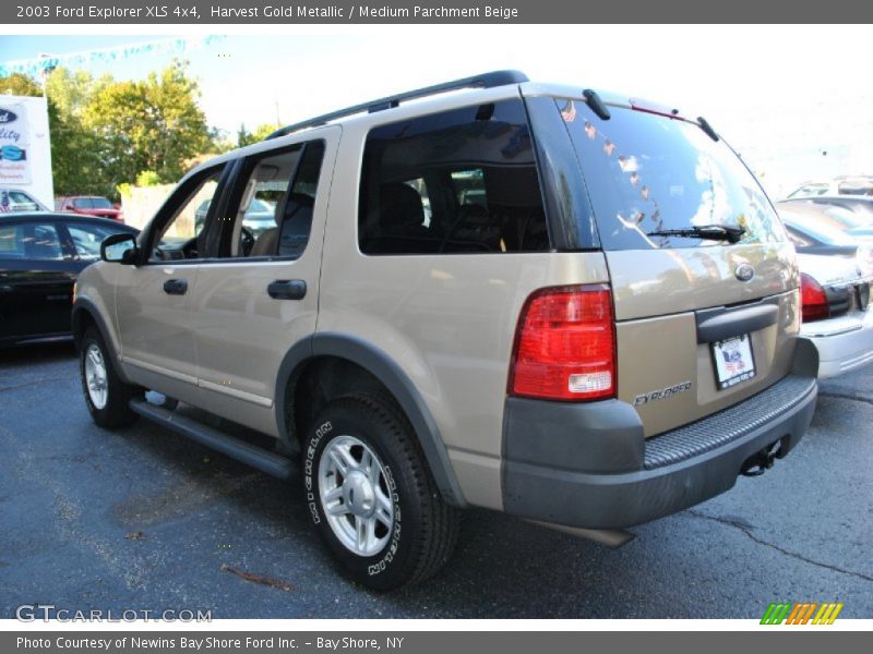 Harvest Gold Metallic / Medium Parchment Beige 2003 Ford Explorer XLS 4x4