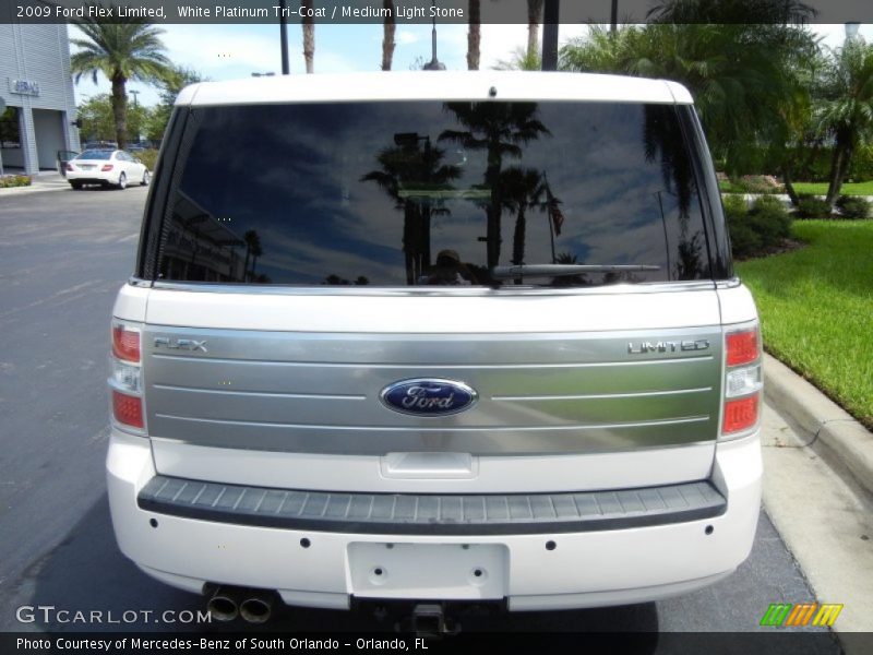 White Platinum Tri-Coat / Medium Light Stone 2009 Ford Flex Limited
