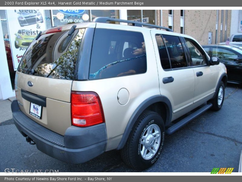 Harvest Gold Metallic / Medium Parchment Beige 2003 Ford Explorer XLS 4x4