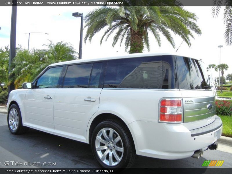 White Platinum Tri-Coat / Medium Light Stone 2009 Ford Flex Limited
