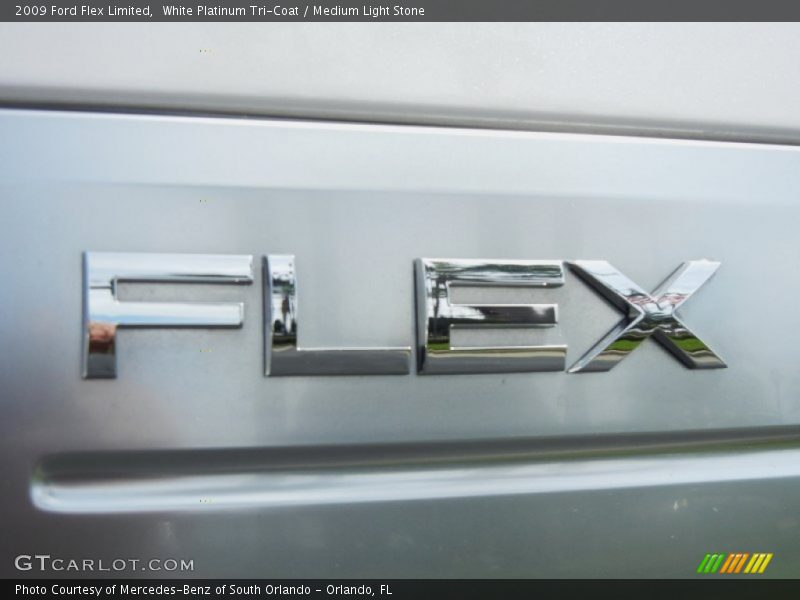 White Platinum Tri-Coat / Medium Light Stone 2009 Ford Flex Limited