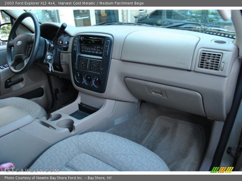 Harvest Gold Metallic / Medium Parchment Beige 2003 Ford Explorer XLS 4x4