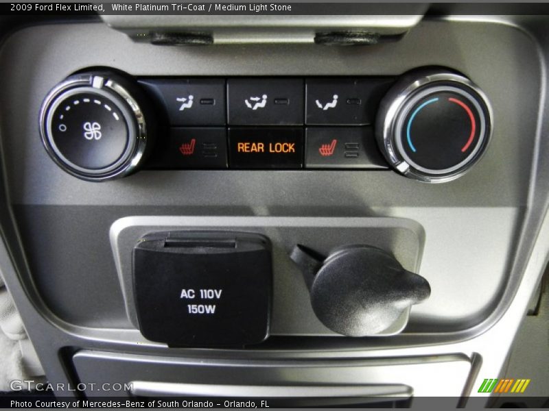 White Platinum Tri-Coat / Medium Light Stone 2009 Ford Flex Limited