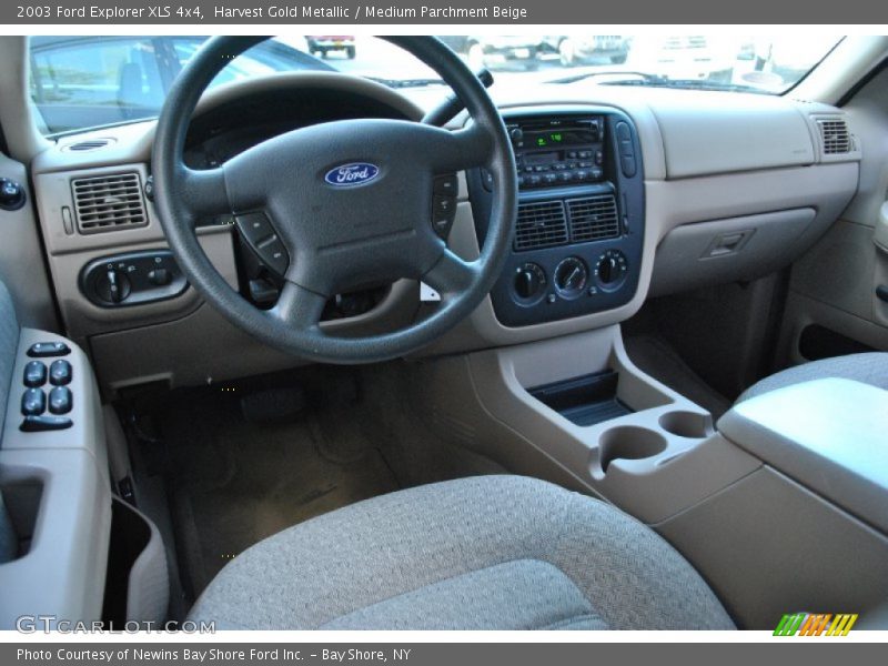 Harvest Gold Metallic / Medium Parchment Beige 2003 Ford Explorer XLS 4x4