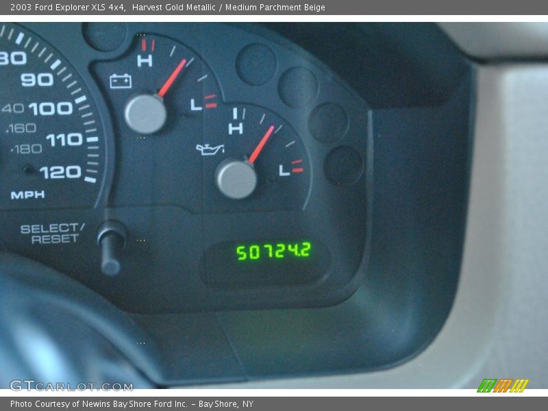 Harvest Gold Metallic / Medium Parchment Beige 2003 Ford Explorer XLS 4x4