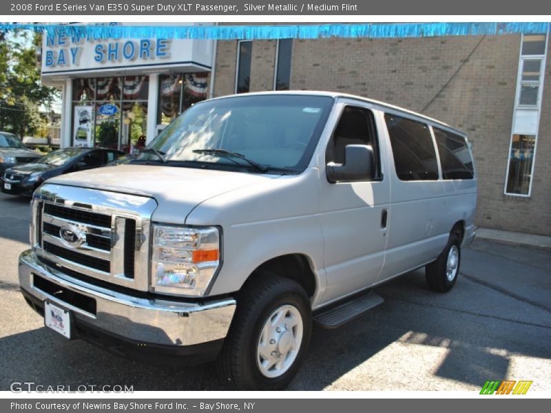 Silver Metallic / Medium Flint 2008 Ford E Series Van E350 Super Duty XLT Passenger