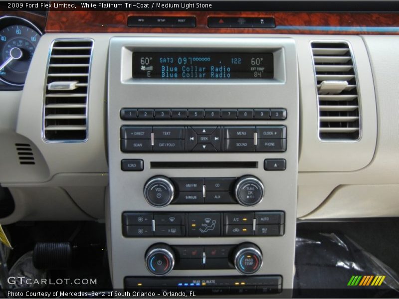 White Platinum Tri-Coat / Medium Light Stone 2009 Ford Flex Limited