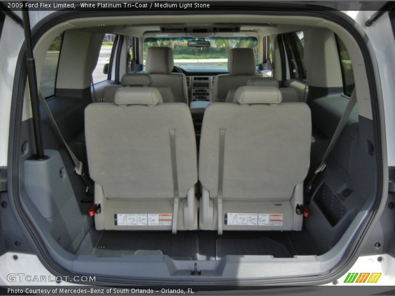 White Platinum Tri-Coat / Medium Light Stone 2009 Ford Flex Limited