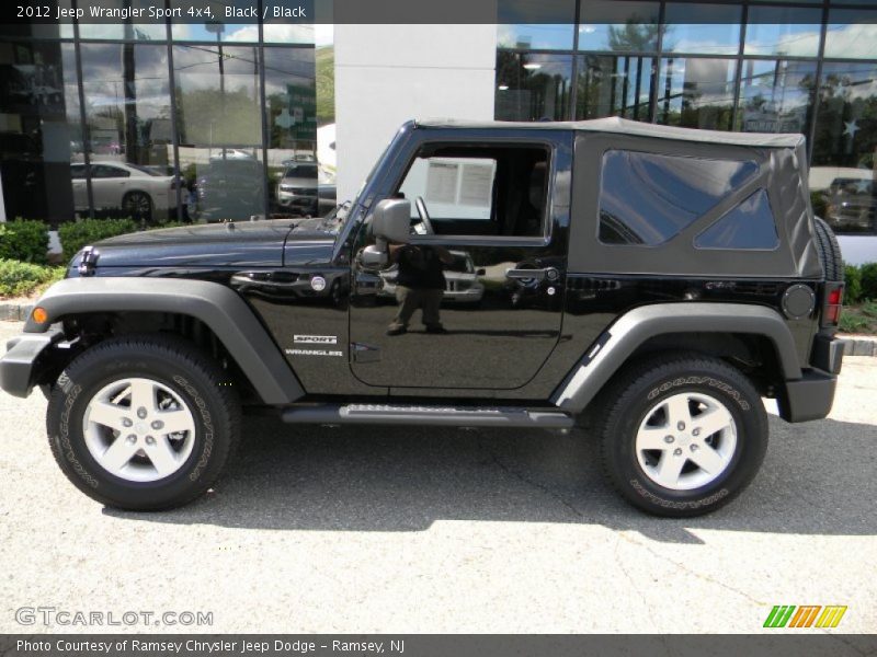 Black / Black 2012 Jeep Wrangler Sport 4x4