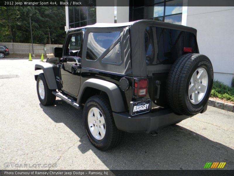 Black / Black 2012 Jeep Wrangler Sport 4x4