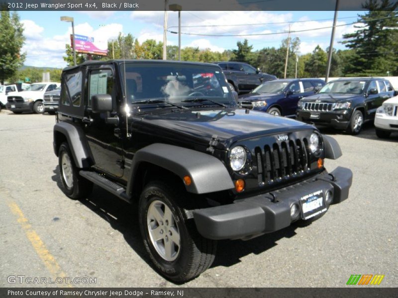 Black / Black 2012 Jeep Wrangler Sport 4x4