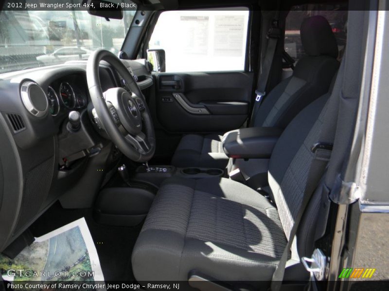 Black / Black 2012 Jeep Wrangler Sport 4x4