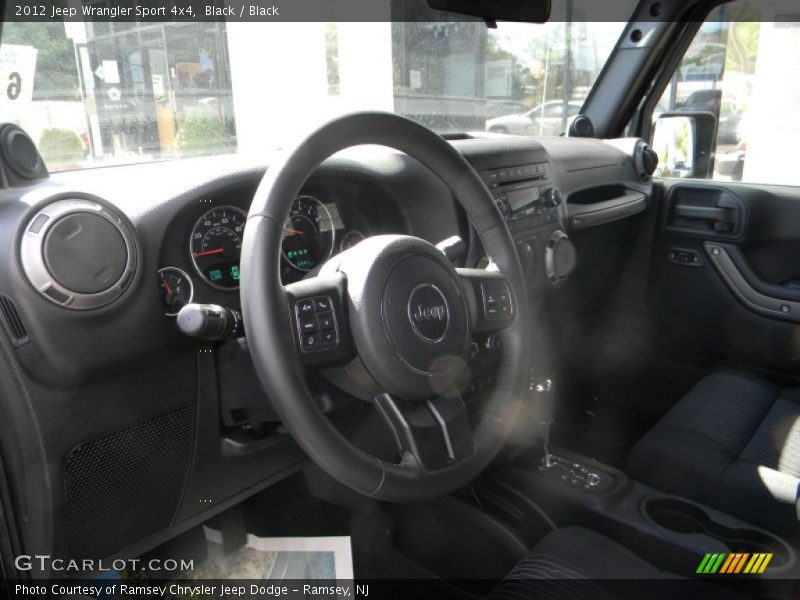 Black / Black 2012 Jeep Wrangler Sport 4x4