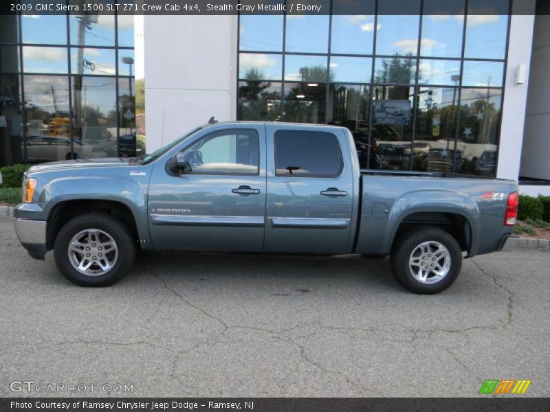 Stealth Gray Metallic / Ebony 2009 GMC Sierra 1500 SLT Z71 Crew Cab 4x4