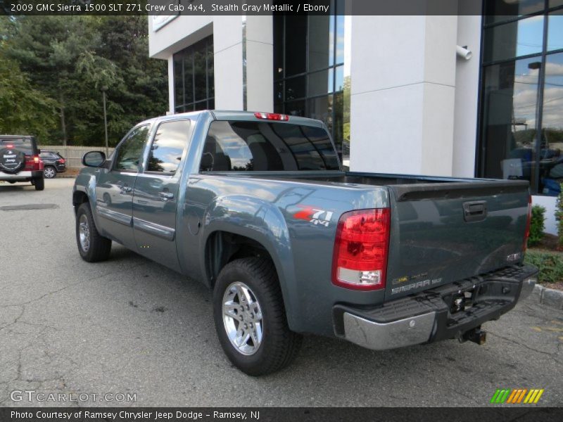 Stealth Gray Metallic / Ebony 2009 GMC Sierra 1500 SLT Z71 Crew Cab 4x4