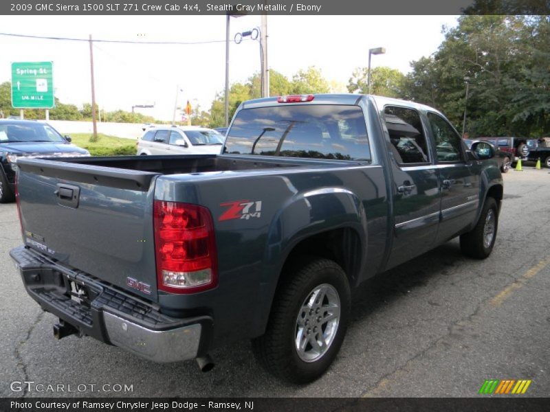 Stealth Gray Metallic / Ebony 2009 GMC Sierra 1500 SLT Z71 Crew Cab 4x4