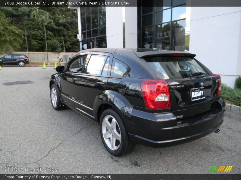 Brilliant Black Crystal Pearl / Dark Slate Gray 2008 Dodge Caliber R/T