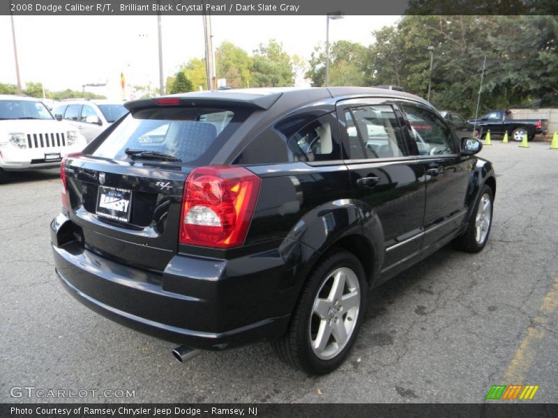 Brilliant Black Crystal Pearl / Dark Slate Gray 2008 Dodge Caliber R/T