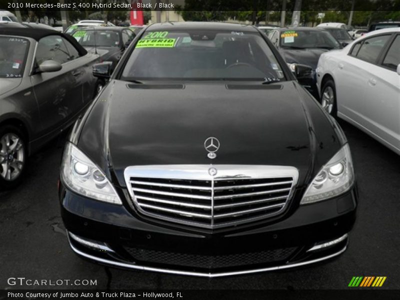Black / Black 2010 Mercedes-Benz S 400 Hybrid Sedan