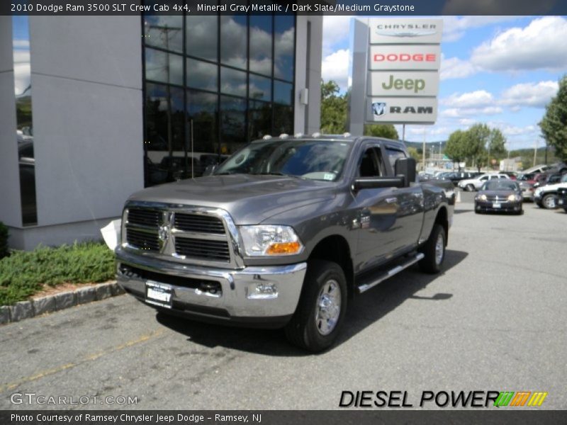 Mineral Gray Metallic / Dark Slate/Medium Graystone 2010 Dodge Ram 3500 SLT Crew Cab 4x4