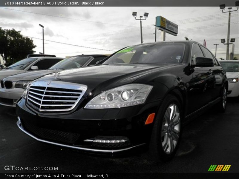 Black / Black 2010 Mercedes-Benz S 400 Hybrid Sedan