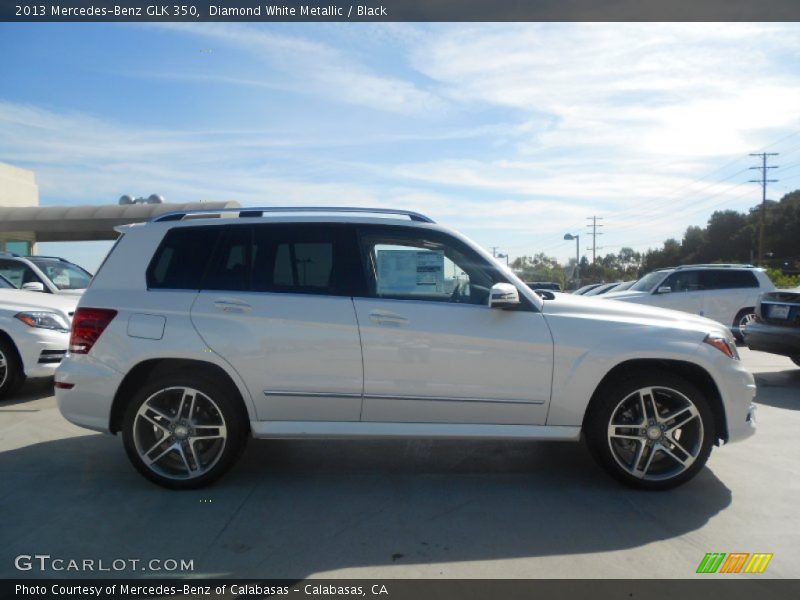 Diamond White Metallic / Black 2013 Mercedes-Benz GLK 350