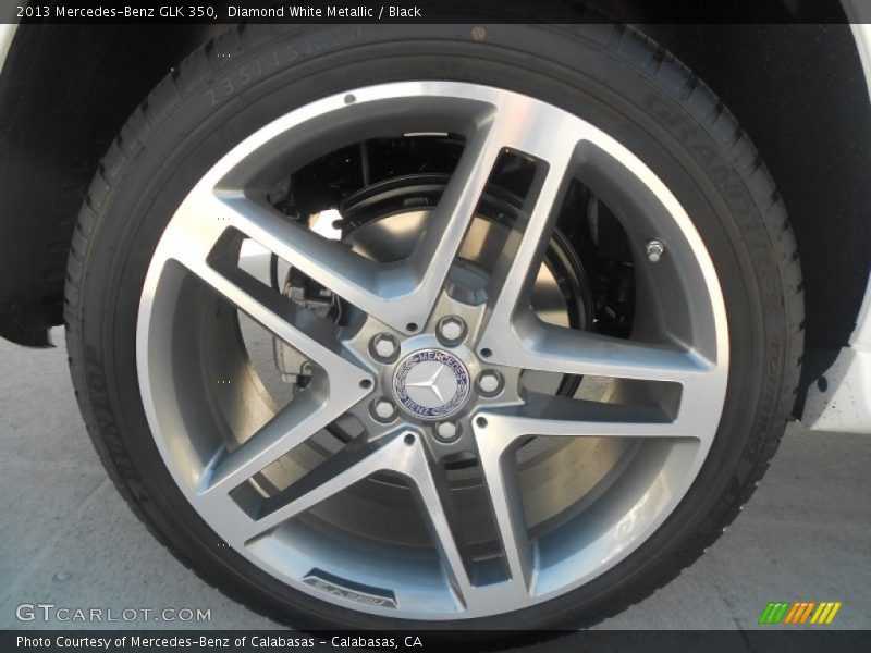 Diamond White Metallic / Black 2013 Mercedes-Benz GLK 350