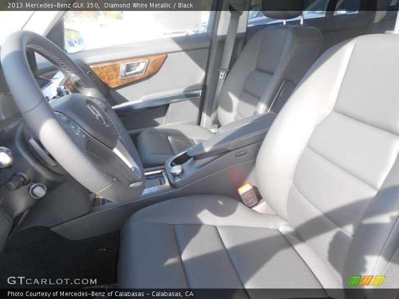 Diamond White Metallic / Black 2013 Mercedes-Benz GLK 350