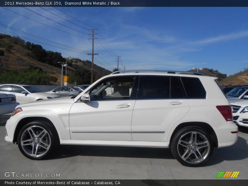 Diamond White Metallic / Black 2013 Mercedes-Benz GLK 350