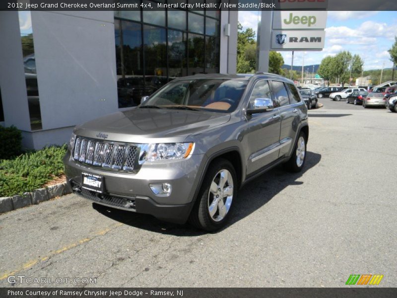 Mineral Gray Metallic / New Saddle/Black 2012 Jeep Grand Cherokee Overland Summit 4x4