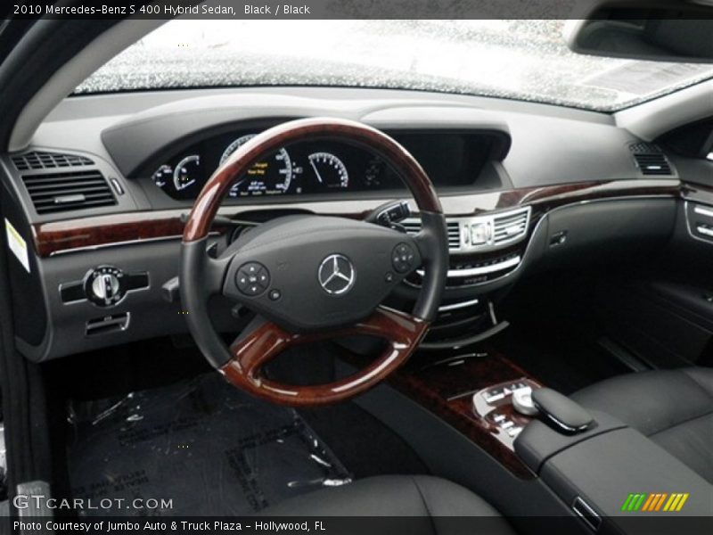Black / Black 2010 Mercedes-Benz S 400 Hybrid Sedan