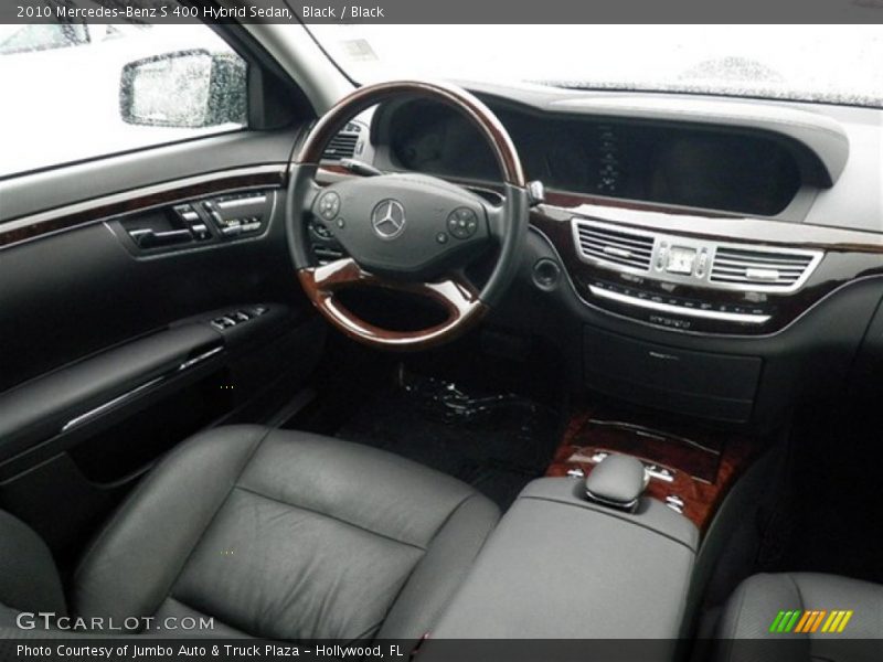 Black / Black 2010 Mercedes-Benz S 400 Hybrid Sedan