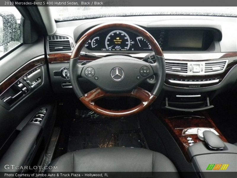 Black / Black 2010 Mercedes-Benz S 400 Hybrid Sedan